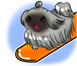 pekingese party! sticker #3105700