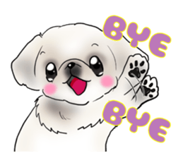 pekingese party! sticker #3105706