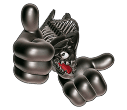 Steel frame piranha Kowalski sticker #3106749