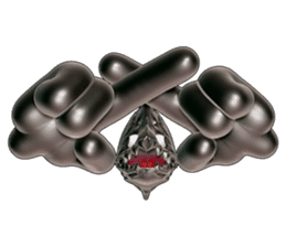 Steel frame piranha Kowalski sticker #3106752