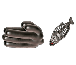 Steel frame piranha Kowalski sticker #3106753