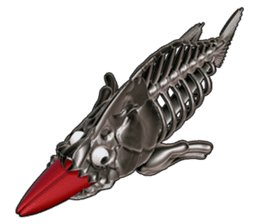 Steel frame piranha Kowalski sticker #3106756