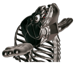 Steel frame piranha Kowalski sticker #3106768