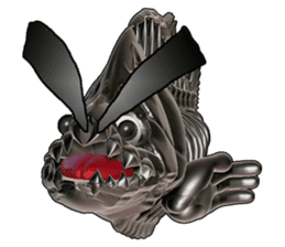 Steel frame piranha Kowalski sticker #3106771