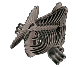 Steel frame piranha Kowalski sticker #3106774