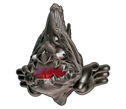 Steel frame piranha Kowalski sticker #3106775
