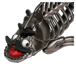 Steel frame piranha Kowalski sticker #3106777