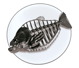 Steel frame piranha Kowalski sticker #3106780