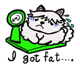 The dog's fat a little. Dog's name MOKO. sticker #3106913