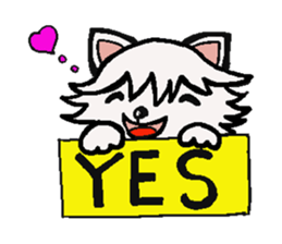 The dog's fat a little. Dog's name MOKO. sticker #3106924