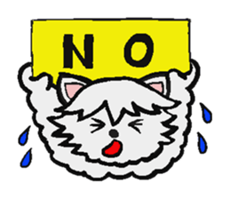 The dog's fat a little. Dog's name MOKO. sticker #3106925