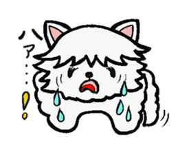 The dog's fat a little. Dog's name MOKO. sticker #3106926