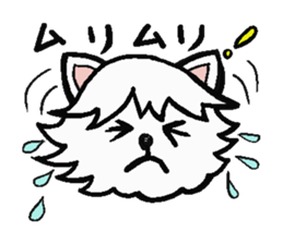 The dog's fat a little. Dog's name MOKO. sticker #3106930