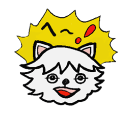 The dog's fat a little. Dog's name MOKO. sticker #3106932