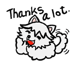 The dog's fat a little. Dog's name MOKO. sticker #3106937