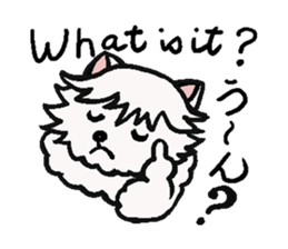 The dog's fat a little. Dog's name MOKO. sticker #3106942