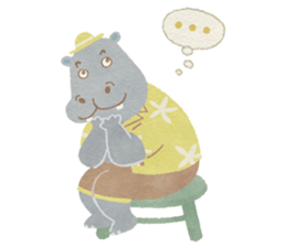 Pig, Hippopotamus, Mole sticker #3107008