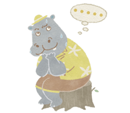 Pig, Hippopotamus, Mole sticker #3107009