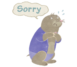 Pig, Hippopotamus, Mole sticker #3107018