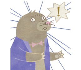 Pig, Hippopotamus, Mole sticker #3107020