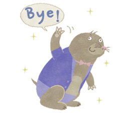 Pig, Hippopotamus, Mole sticker #3107026