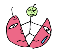 40 crazy apples sticker #3107250