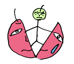 40 crazy apples sticker #3107250