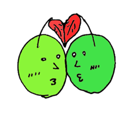 40 crazy apples sticker #3107258