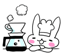 Cheerful patissier's rabbit & apple Ver2 sticker #3107473