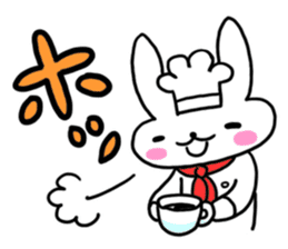 Cheerful patissier's rabbit & apple Ver2 sticker #3107474