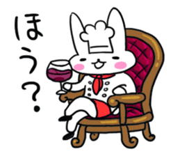 Cheerful patissier's rabbit & apple Ver2 sticker #3107490