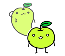 Cheerful patissier's rabbit & apple Ver2 sticker #3107502