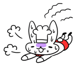 Cheerful patissier's rabbit & apple Ver2 sticker #3107504
