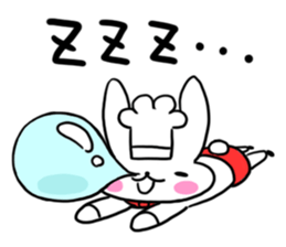 Cheerful patissier's rabbit & apple Ver2 sticker #3107505