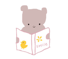 Friendly teddy bear & stuffed rabbit sticker #3107508