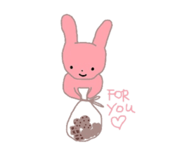 Friendly teddy bear & stuffed rabbit sticker #3107533