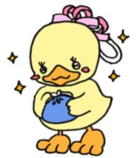 Lovely yellow children sticker #3107747