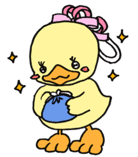 Lovely yellow children sticker #3107747