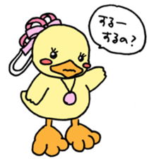 Lovely yellow children sticker #3107760