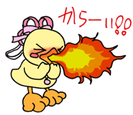 Lovely yellow children sticker #3107768