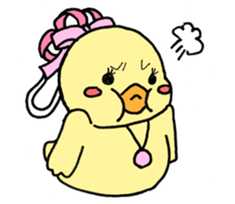 Lovely yellow children sticker #3107775