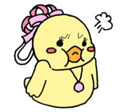 Lovely yellow children sticker #3107775