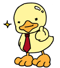 Lovely yellow children sticker #3107778