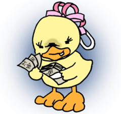 Lovely yellow children sticker #3107781