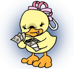 Lovely yellow children sticker #3107781