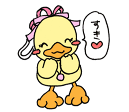 Lovely yellow children sticker #3107785