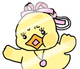 Lovely yellow children sticker #3107786