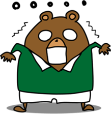 The bear coaches too hot sticker #3108046