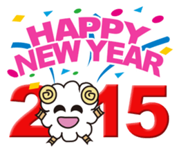 Happy New Year Sheep sticker #3110307