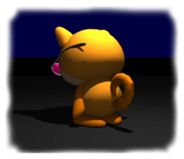 MAMESHIBA heart & is bitter sticker #3110786